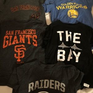 Boys Bay Area sports shirts